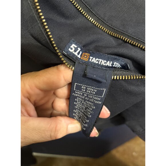 5.11 Tactical Series Mens Jacket L Black Zip-Up - Picture 4 of 9